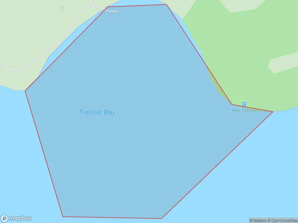 Tinline Bay, Tasman Polygon Area Map