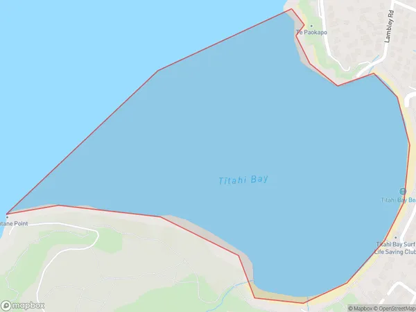 Titahi Bay, Otago Polygon Area Map