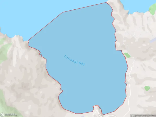 Titirangi Bay, Marlborough Polygon Area Map
