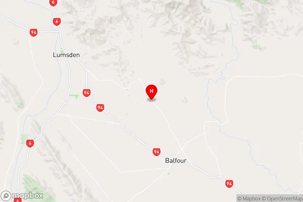 Longridge North,Southland Region Map