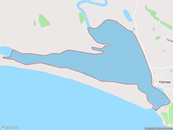 Toetoes Harbour, Otago Polygon Area Map
