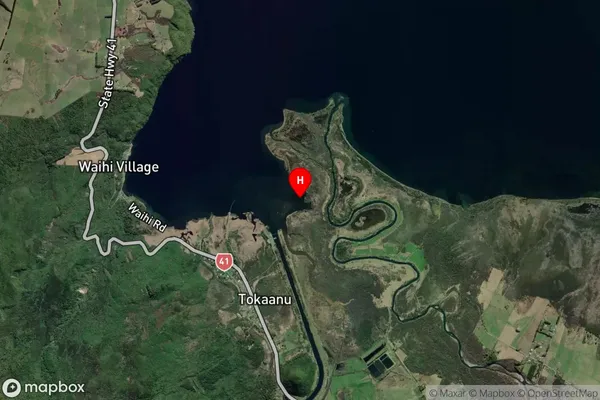 Tokaanu Bay,Waikato Satellite Map