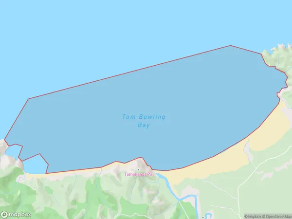 Takapaukura / Tom Bowling Bay, Otago Polygon Area Map