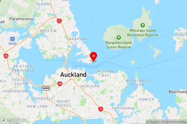 Torpedo Bay,Auckland Region Map