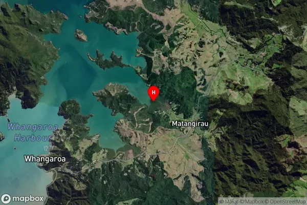 Touwai Bay,Northland Satellite Map