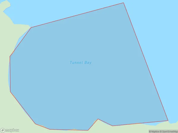 Tunnel Bay, Marlborough Polygon Area Map