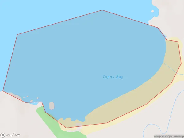 Tupou Bay, Northland Polygon Area Map