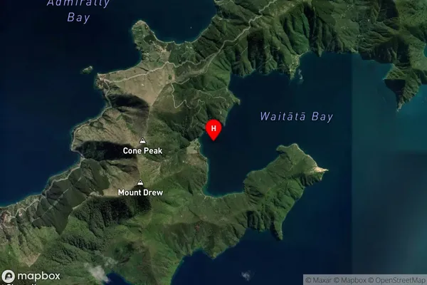Turner Bay,Marlborough Satellite Map