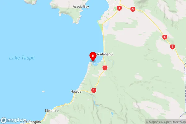 Tutemohuta Bay,Waikato Region Map