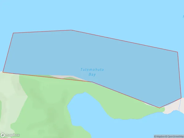 Tutemohuta Bay, Waikato Polygon Area Map