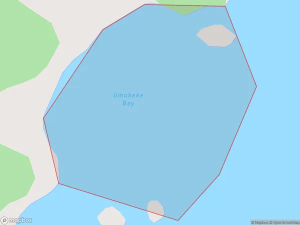 Umuheke Bay, Northland Polygon Area Map