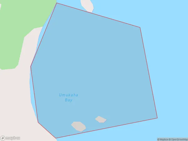 Umukaha Bay, Northland Polygon Area Map