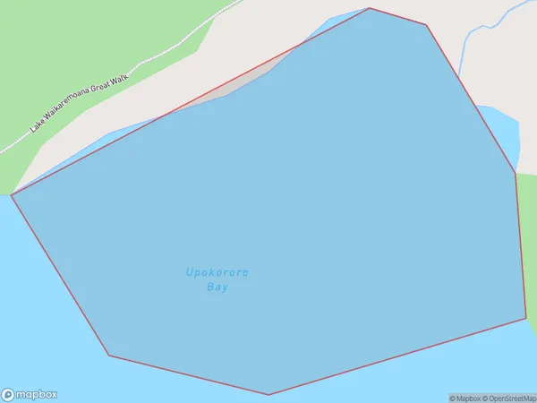 Upokororo Bay, Hawke's Bay Polygon Area Map