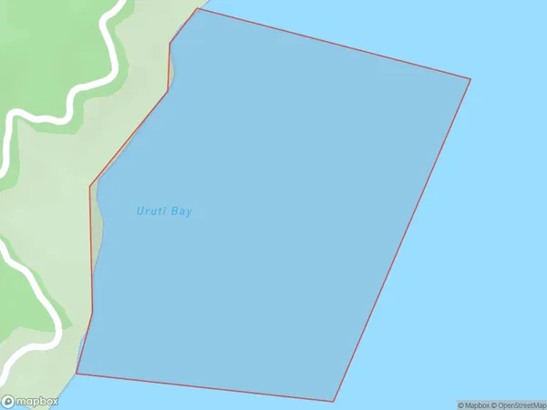 Uruti Bay, Marlborough Polygon Area Map