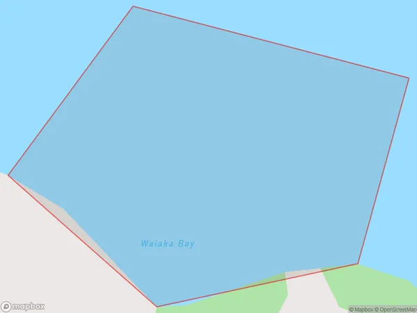 Waiaka Bay, Gisborne Polygon Area Map