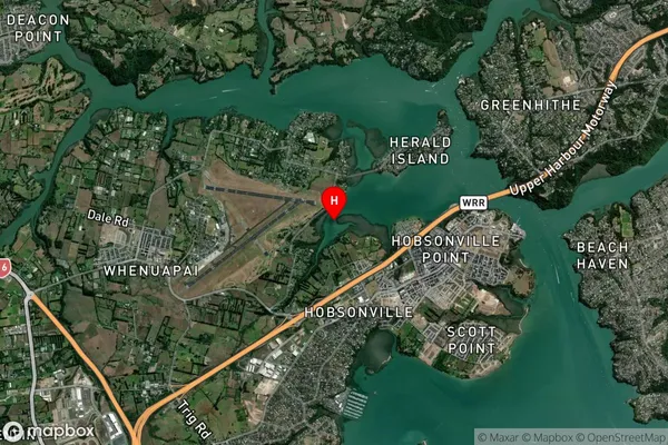 Waiarohia Inlet,Auckland Satellite Map