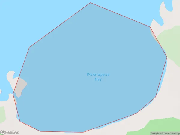 Waiatapaua Bay, Northland Polygon Area Map