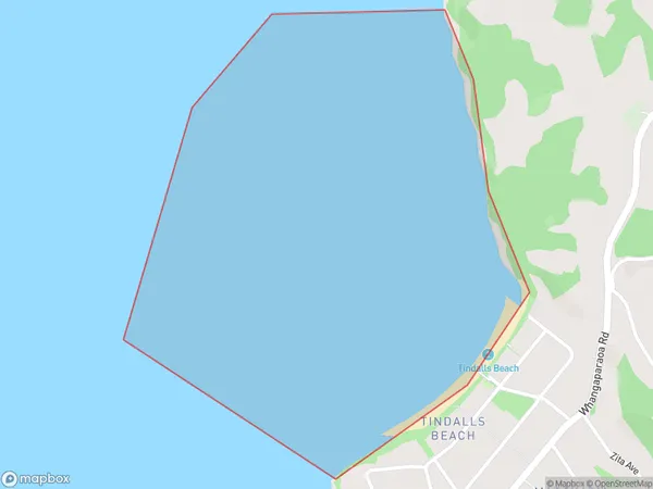 Waiau Bay, Auckland Polygon Area Map