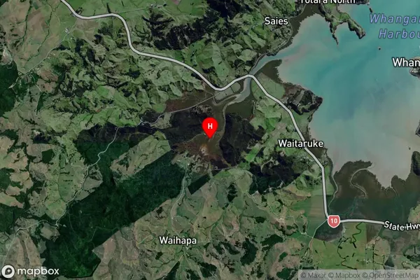 Waihapa Bay,Northland Satellite Map