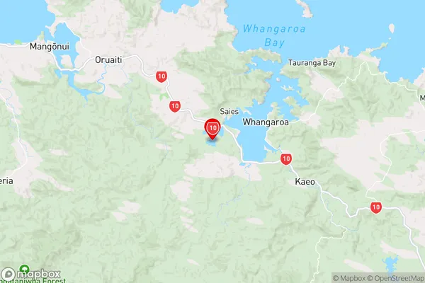 Waihapa Bay,Northland Region Map