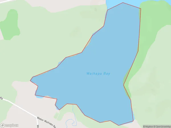 Waihapa Bay, Northland Polygon Area Map