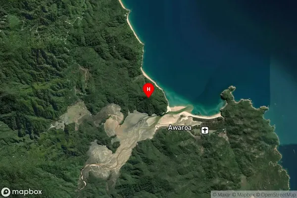 Waiharakeke Bay,Tasman Satellite Map