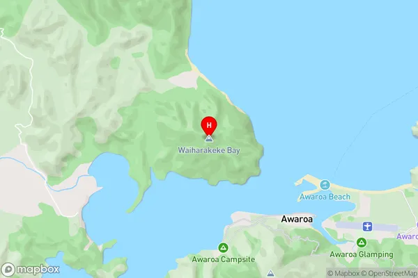 Waiharakeke Bay,Tasman Area Map