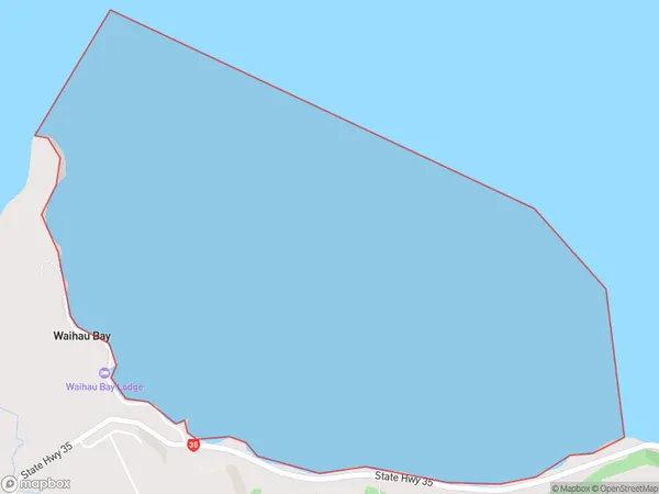 Waihau Bay, Otago Polygon Area Map