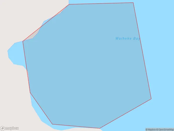 Waiheke Bay, Otago Polygon Area Map