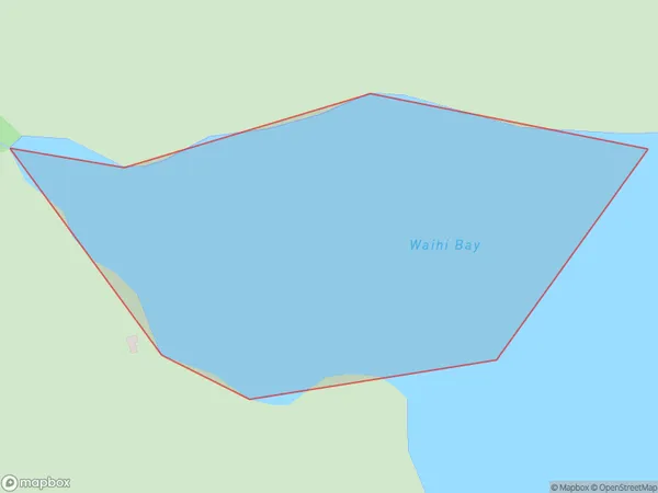 Waihi Bay, Northland Polygon Area Map