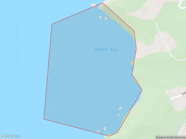 Waihihi Bay, Northland Polygon Area Map