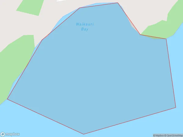 Waikauri Bay, Auckland Polygon Area Map