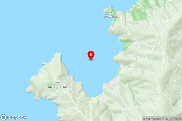 Waikawa Bay,Marlborough Area Map