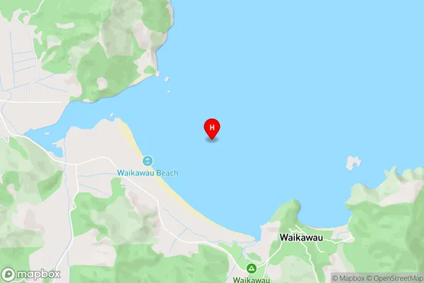 Waikawau Bay,Waikato Area Map
