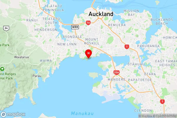 Waikowhai Bay,Auckland Region Map