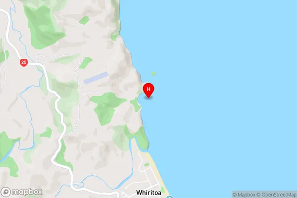 Waimama Bay,Waikato Area Map