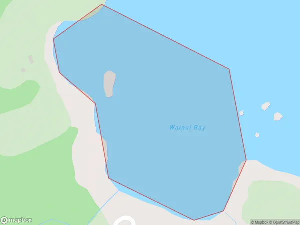 Wainui Bay, Otago Polygon Area Map