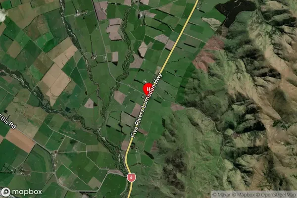 Lowther,Southland Satellite Map