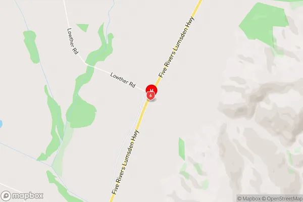 Lowther,Southland Area Map