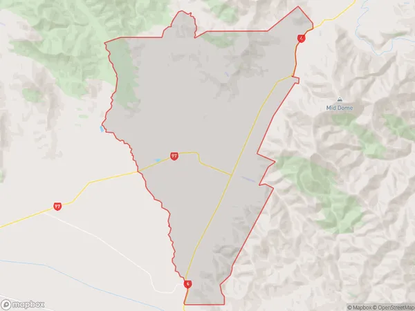 Lowther, Southland Polygon Area Map
