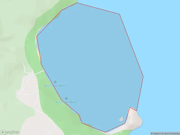 Wainuiototo Bay, Waikato Polygon Area Map