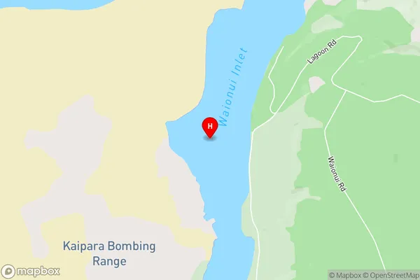 Waionui Inlet,Auckland Area Map