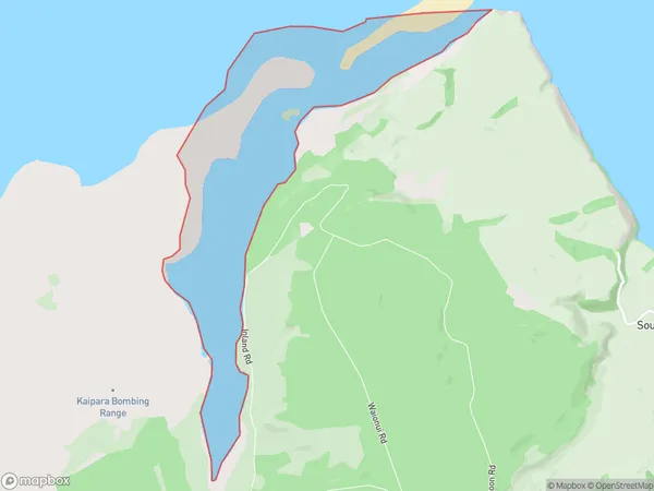 Waionui Inlet, Auckland Polygon Area Map