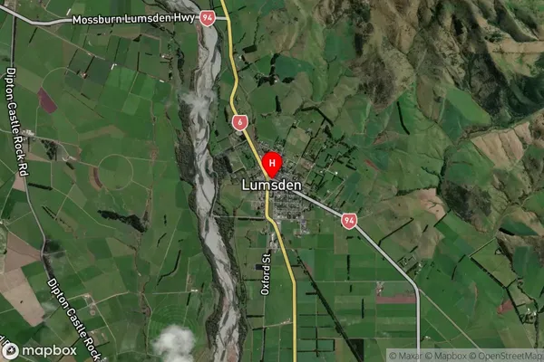 Lumsden,Southland Satellite Map