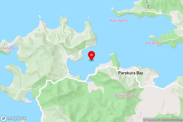 Waipiro Bay,Northland Area Map