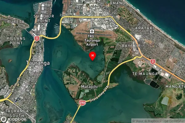 Waipu Bay,Bay of Plenty Satellite Map
