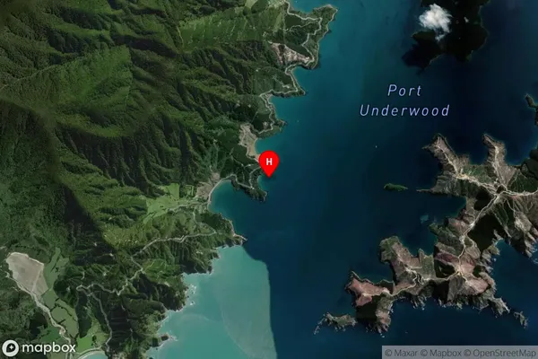 Waipuna Bay,Marlborough Satellite Map