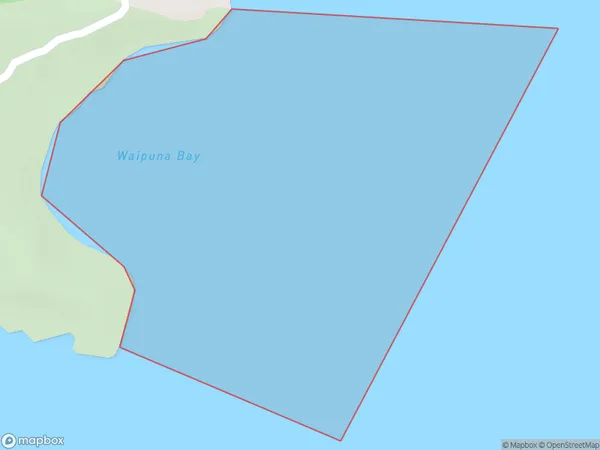 Waipuna Bay, Marlborough Polygon Area Map