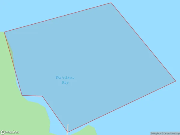 Wairakau Bay, Marlborough Polygon Area Map