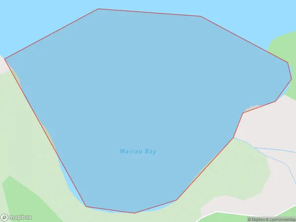 Wairau Bay, Bay of Plenty Polygon Area Map